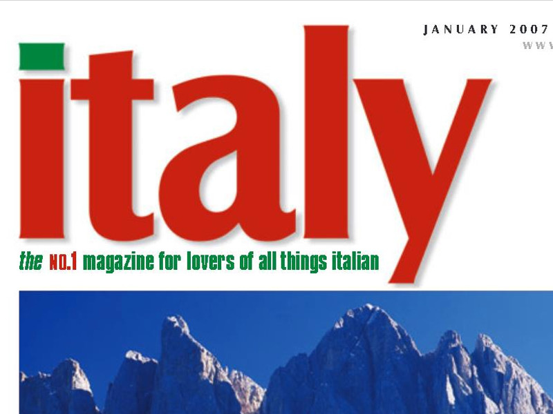 Screenshot of the article on Italy Magazine