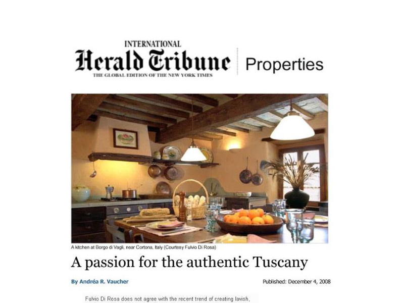 Screenshot of the article on International Herald Tribune