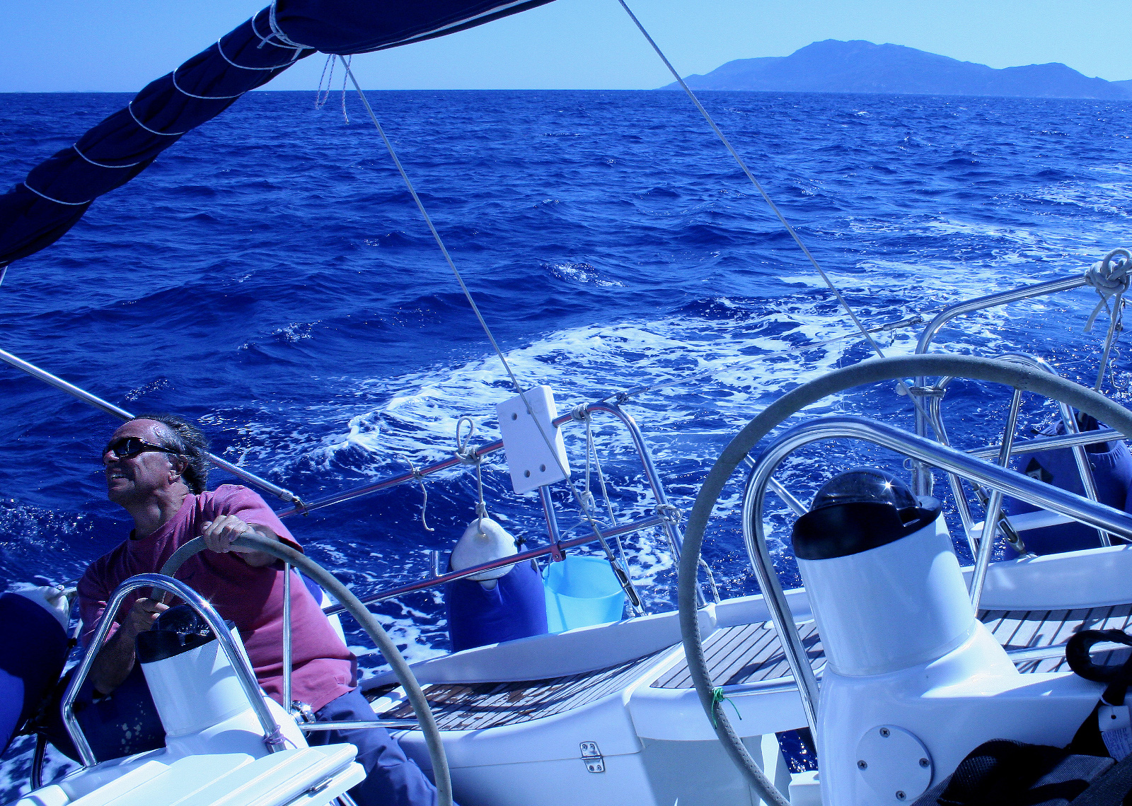The photo shows Fulvio who goes sailing